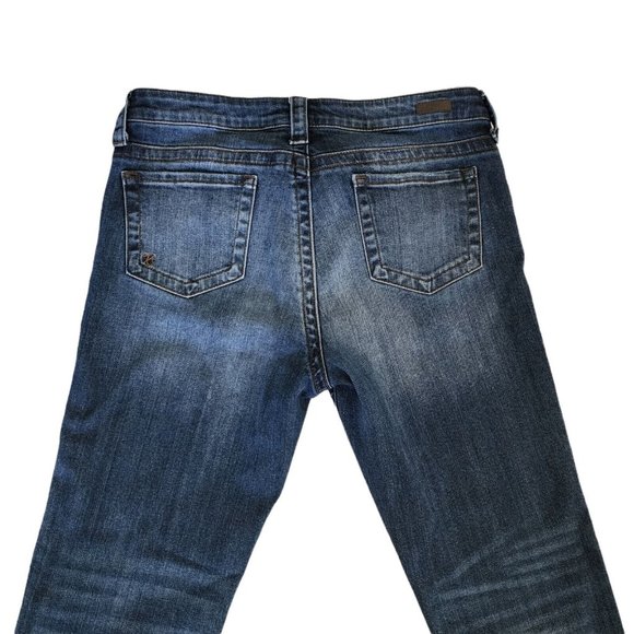 Kut from the Kloth Straight Leg Jeans Women's size 10 Short Denim Stretch 28x29 - Picture 2 of 8
